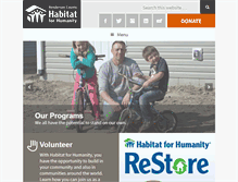 Tablet Screenshot of habitat-hvl.org